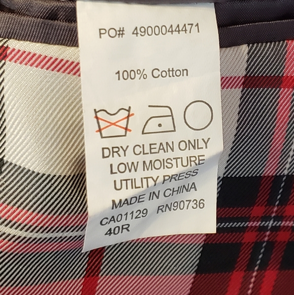 NWT ❤ TALLIA Red Sports Coat Size 40R - Picture 5 of 11